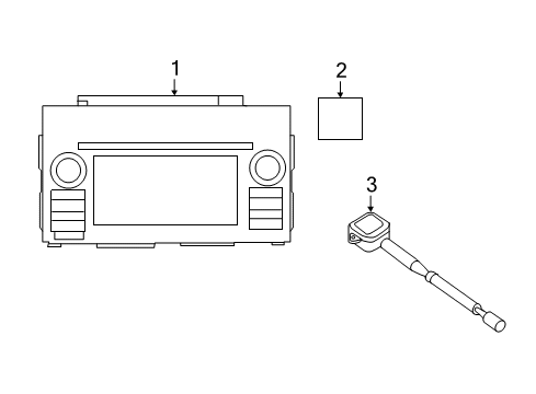 2021 Nissan Titan Navigation System Components Diagram