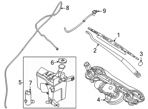 2022 Nissan Versa Wipers Diagram