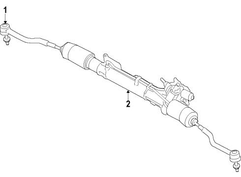 2020 Nissan Pathfinder P/S Pump & Hoses, Steering Gear & Linkage Diagram 1