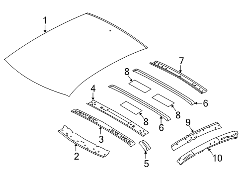 2020 Nissan Maxima Roof & Components Diagram 2