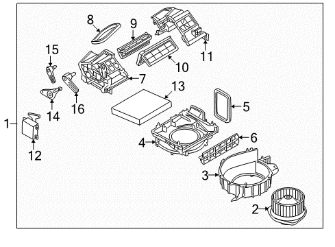 2021 Nissan GT-R A/C & Heater Control Units Diagram 1