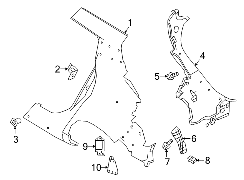 2022 Nissan Leaf Parking Aid Diagram 2