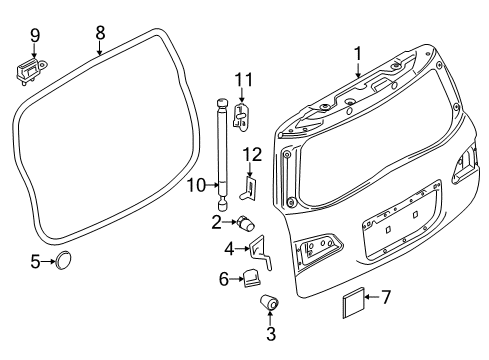 2020 Nissan Armada Lift Gate Diagram 1