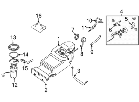 2020 Nissan Frontier Fuel System Components Diagram