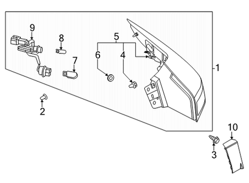 2021 Nissan Rogue Bulbs Diagram 3