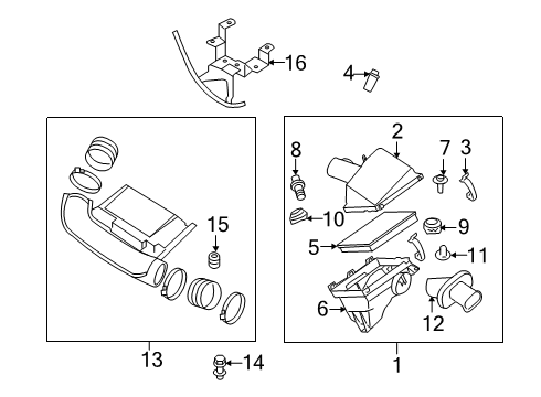 2021 Nissan NV 3500 Air Intake Diagram 2