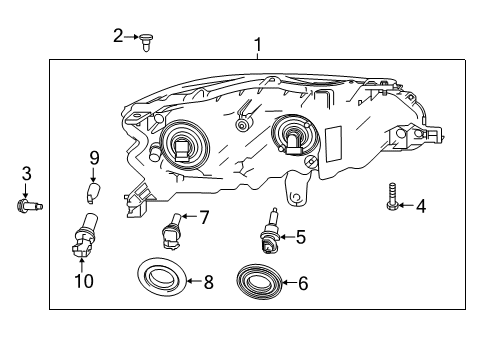 2022 Nissan Altima Bulbs Diagram 1