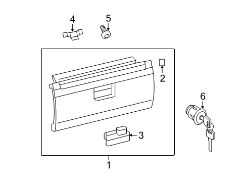 2021 Nissan NV 3500 Glove Box Diagram