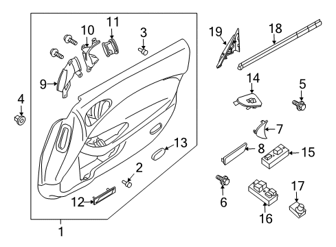 2020 Nissan 370Z Mirrors Diagram 2