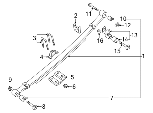 2021 Nissan Titan Rear Suspension Diagram