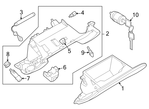 2023 Nissan Z COVER ASSY-INSTRUMENT LOWER,ASSIST Diagram for 68108-6GP0A