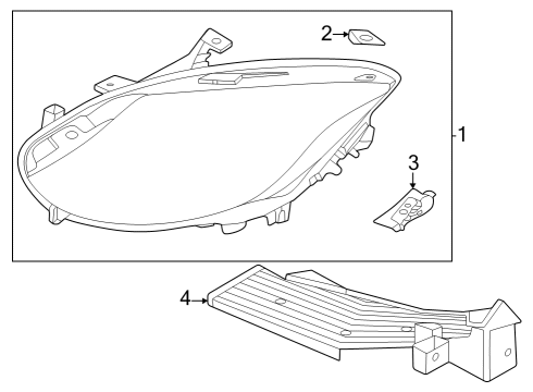 2023 Nissan Z HEADLAMP ASSY-LH Diagram for 26060-6GR0A