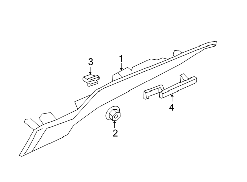 2020 Nissan Maxima Interior Trim - Quarter Panels Diagram