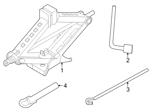 2023 Nissan ARIYA Jack & Components Diagram 1