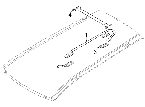 2023 Nissan Pathfinder Roof Rack Diagram 2