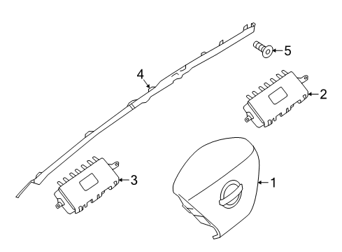 2020 Nissan Murano Air Bag Components Diagram 1