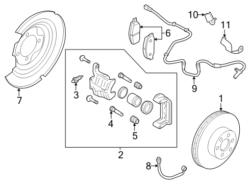 2021 Nissan Sentra Rear Brakes Diagram 1