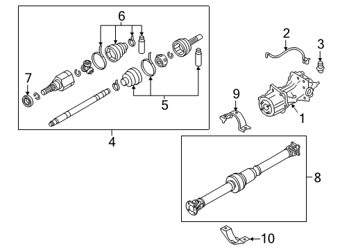 2021 Nissan Altima Axle & Differential - Rear Diagram