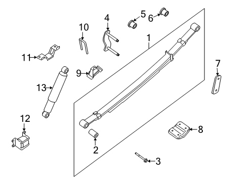 2020 Nissan Frontier Rear Suspension Diagram 1