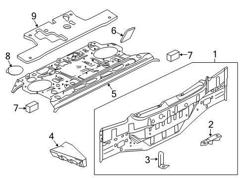 2020 Nissan Maxima Rear Body Diagram