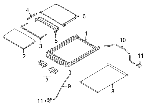 2020 Nissan Murano Sunroof Diagram 2