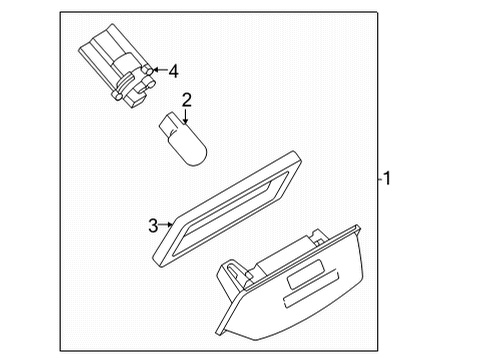 2021 Nissan Armada License Lamps Diagram