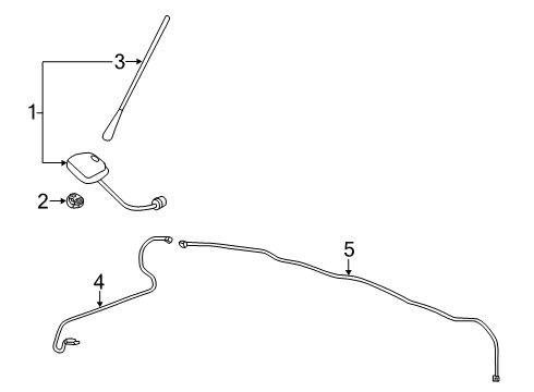 2020 Nissan Kicks Antenna & Radio Diagram