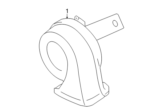 2021 Nissan Rogue Horn Diagram