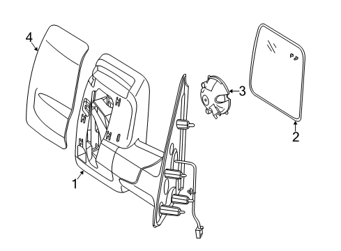 2021 Nissan NV 3500 Outside Mirrors Diagram