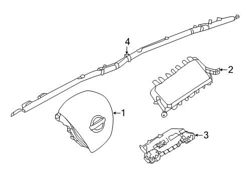 2020 Nissan Maxima Air Bag Components Diagram 1