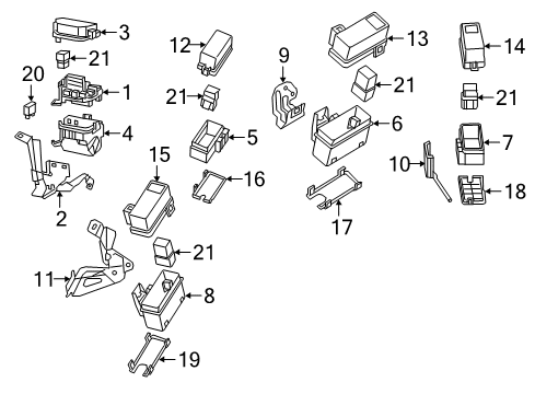 Cover-Relay Box Diagram for 24382-6FL1B