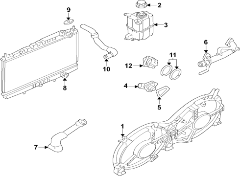 2022 Nissan Pathfinder Outlet-Water Diagram for 11060-6TA0A