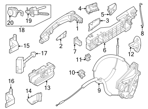 2023 Nissan ARIYA LINK-DOOR STOPPER Diagram for 80430-5MT0A