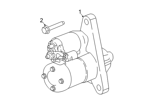 2023 Nissan Rogue MOTOR ASSY-STARTER Diagram for 23300-6RC0C