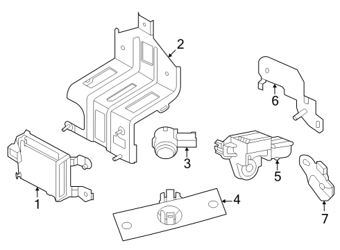 2024 Nissan Z SENSOR ASSY-DISTANCE Diagram for 28438-6GR0E