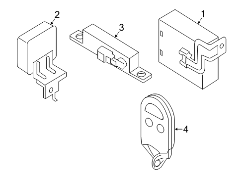 2020 Nissan Maxima Keyless Entry Components Diagram