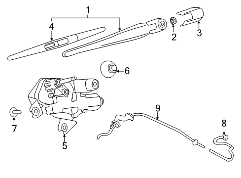 2022 Nissan Leaf Wipers Diagram 1