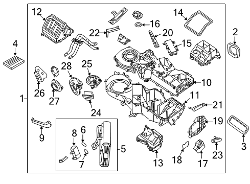 Sensor Assy-Sun Diagram for 27700-ZC00A