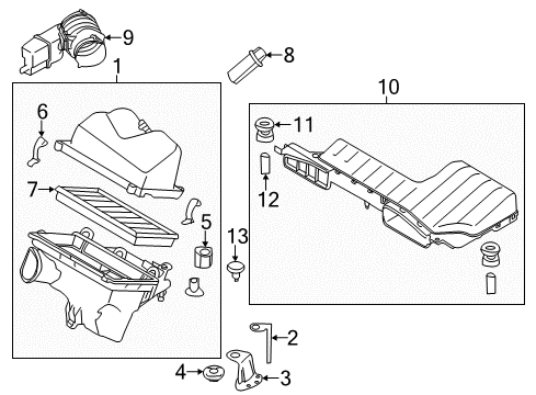 2021 Nissan Murano Filters Diagram 1