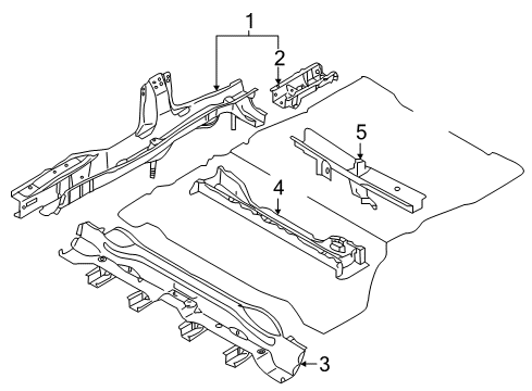 2020 Nissan Murano Floor Side Members Diagram