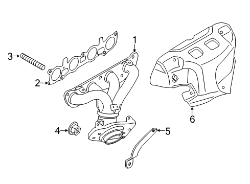 2021 Nissan NV Exhaust Manifold Diagram