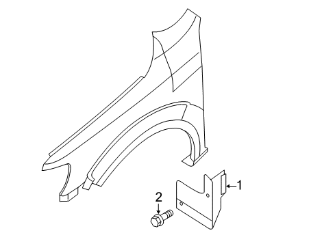 2020 Nissan NV Exterior Trim - Fender Diagram