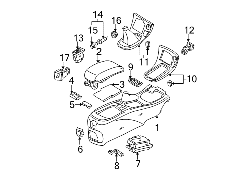 Mask-Console Diagram for 96917-3Y102