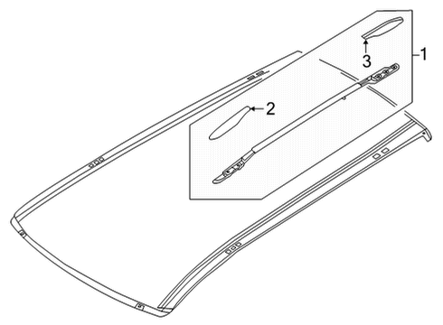 2023 Nissan Pathfinder Roof Rack Diagram 3