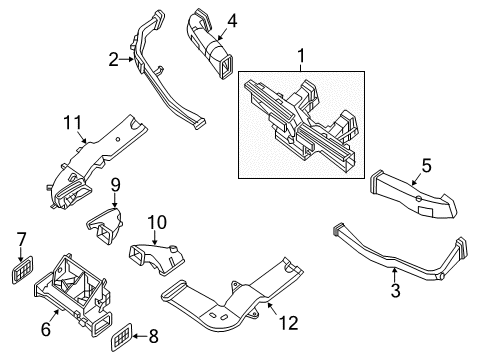 2020 Nissan Frontier Ducts Diagram