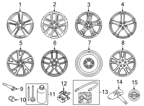 2020 Nissan 370Z Wheels Diagram