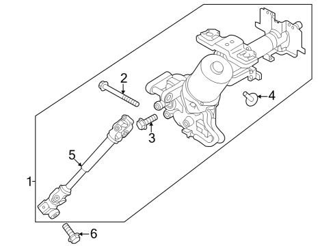 2020 Nissan Versa Steering Column & Wheel, Steering Gear & Linkage Diagram 2