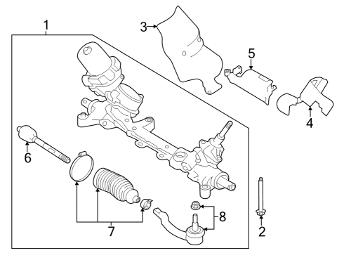 2022 Nissan Altima Steering Column & Wheel, Steering Gear & Linkage Diagram 2