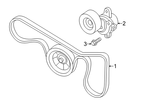 2020 Nissan Pathfinder Belts & Pulleys Diagram