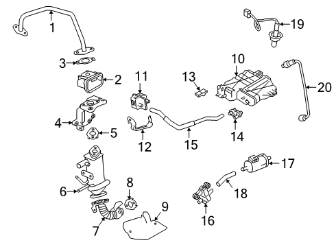 2023 Nissan Altima TURBOCHARGER Diagram for 14411-5NA8A